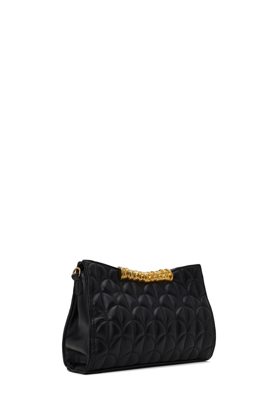 Woman Black Printed Clutch Bag