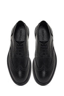 Men's Black Lace-Up Leather Classic Shoe | Derimod