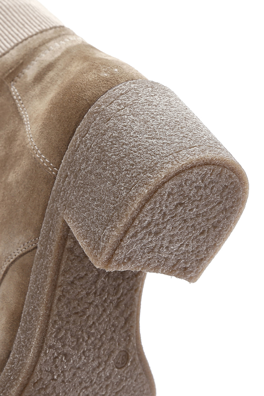 Women's Beige Suede Leather Boots