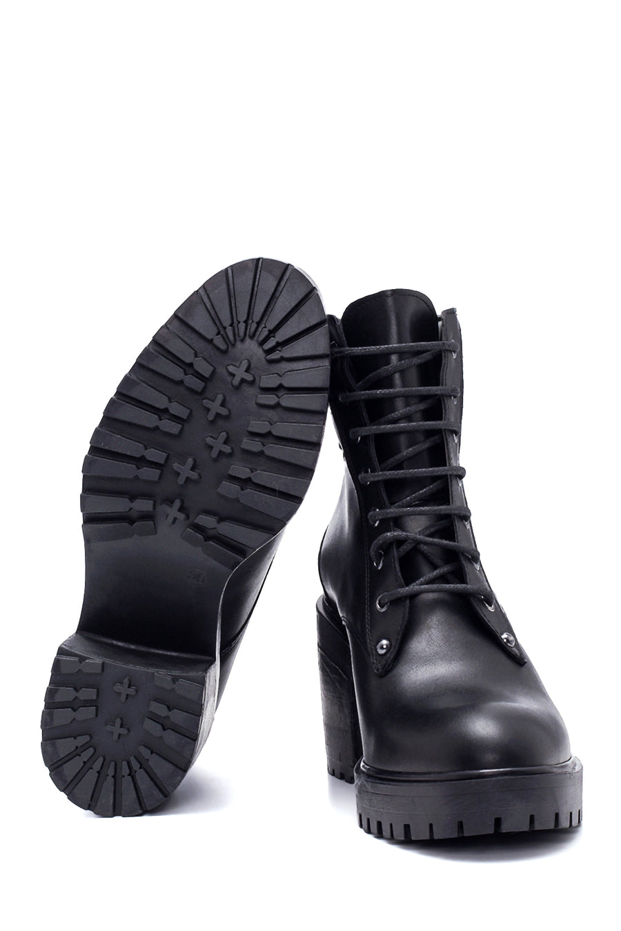 Women's Leather Heeled Boots