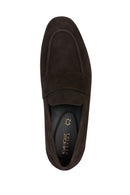 Geox Men's Brown Sapienza Suede Leather Loafer | Derimod