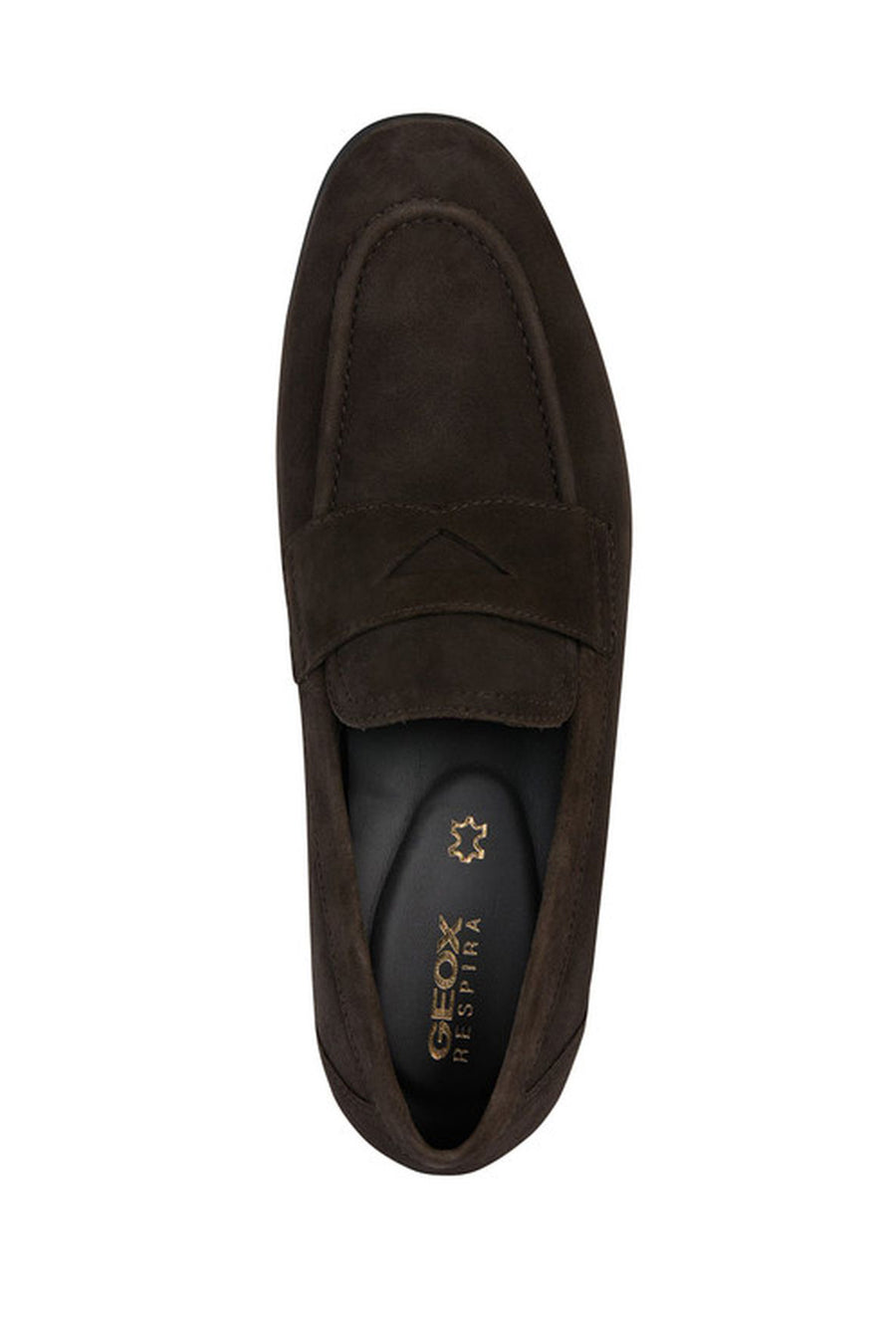 Geox Men's Brown Sapienza Suede Leather Loafer