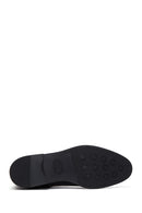 Men's Black Leather Classic Zipper Boots | Derimod