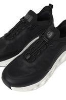 Derimod Zero Male Black Thick-Soled Fabric Sneaker | Derimod