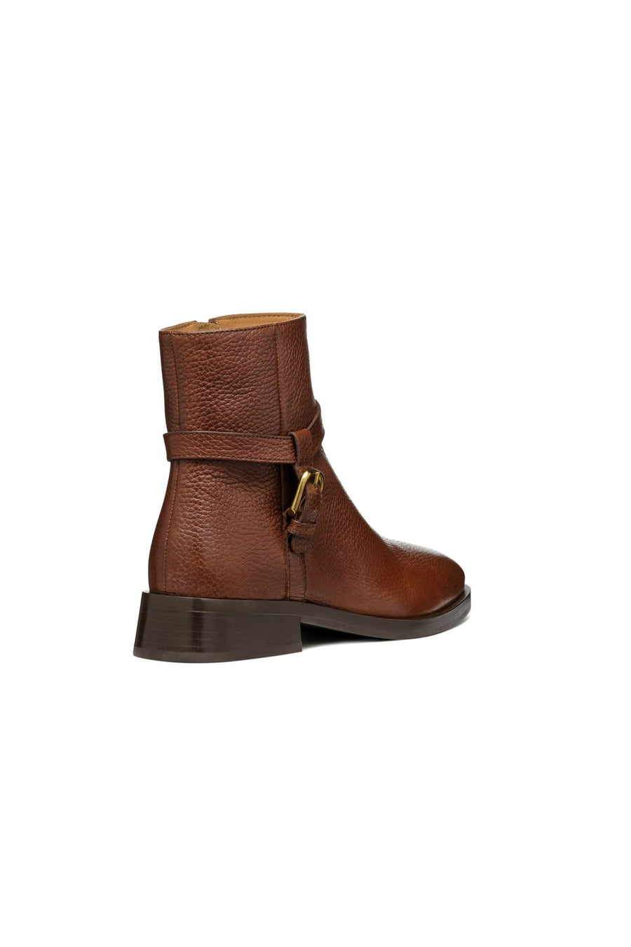 Geox Women's Brown Tormalina Zippered Leather Boots
