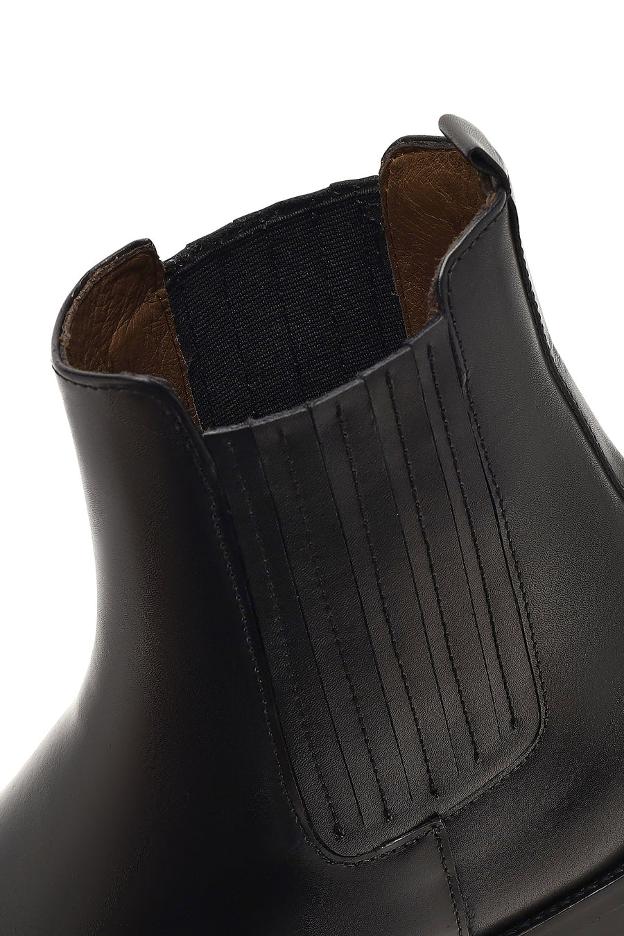 Male Black Leather Chelsea Boots