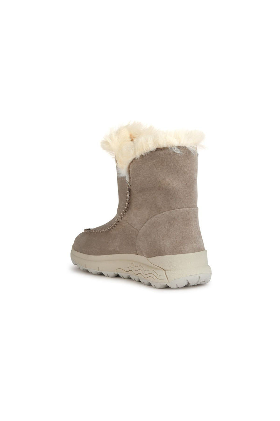 Geox Women's Beige Spherica Suede Leather Boots