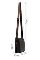 Male Brown Leather Messenger Bag | Derimod