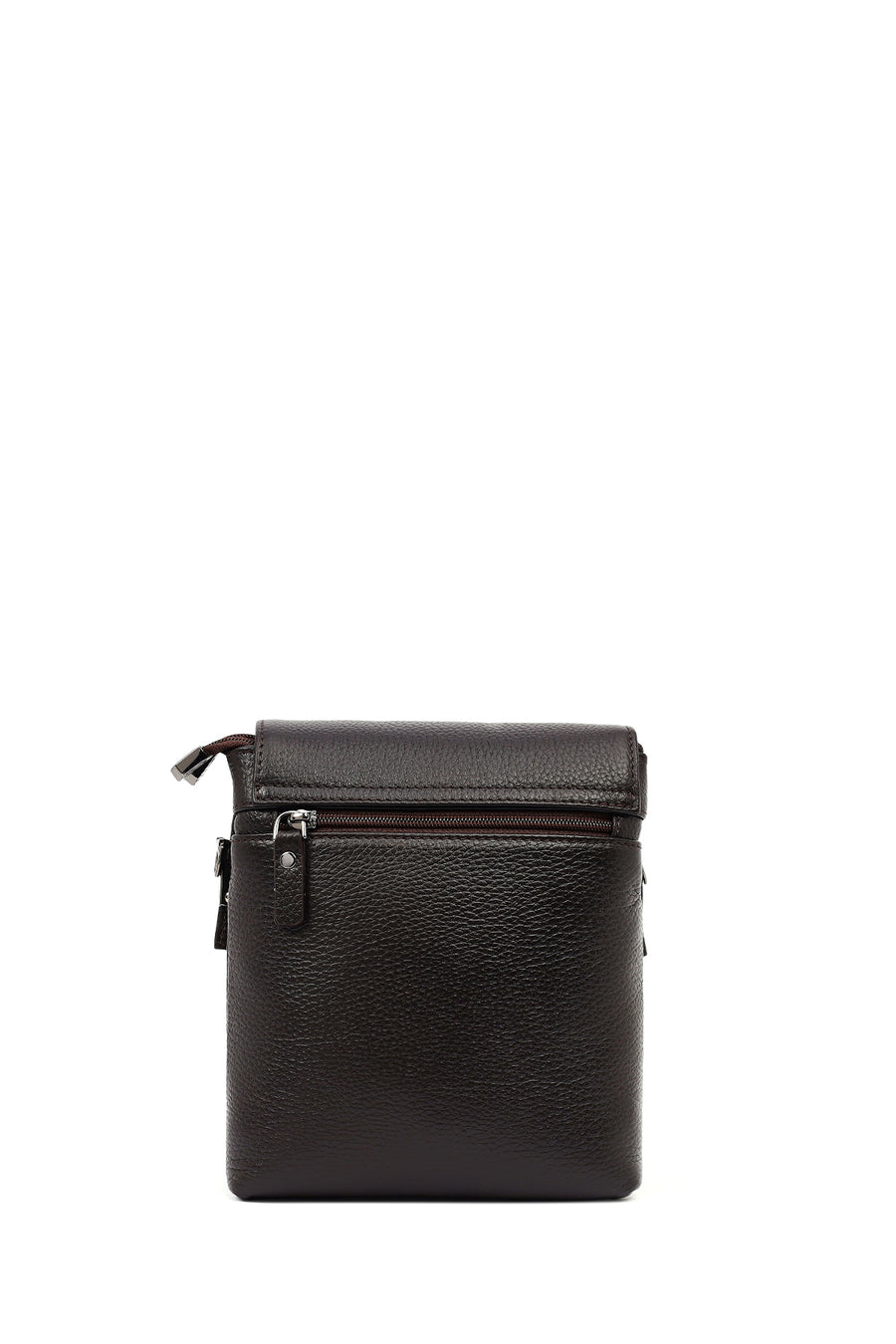 Male Brown Leather Messenger Bag