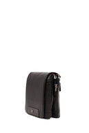 Male Brown Leather Messenger Bag | Derimod