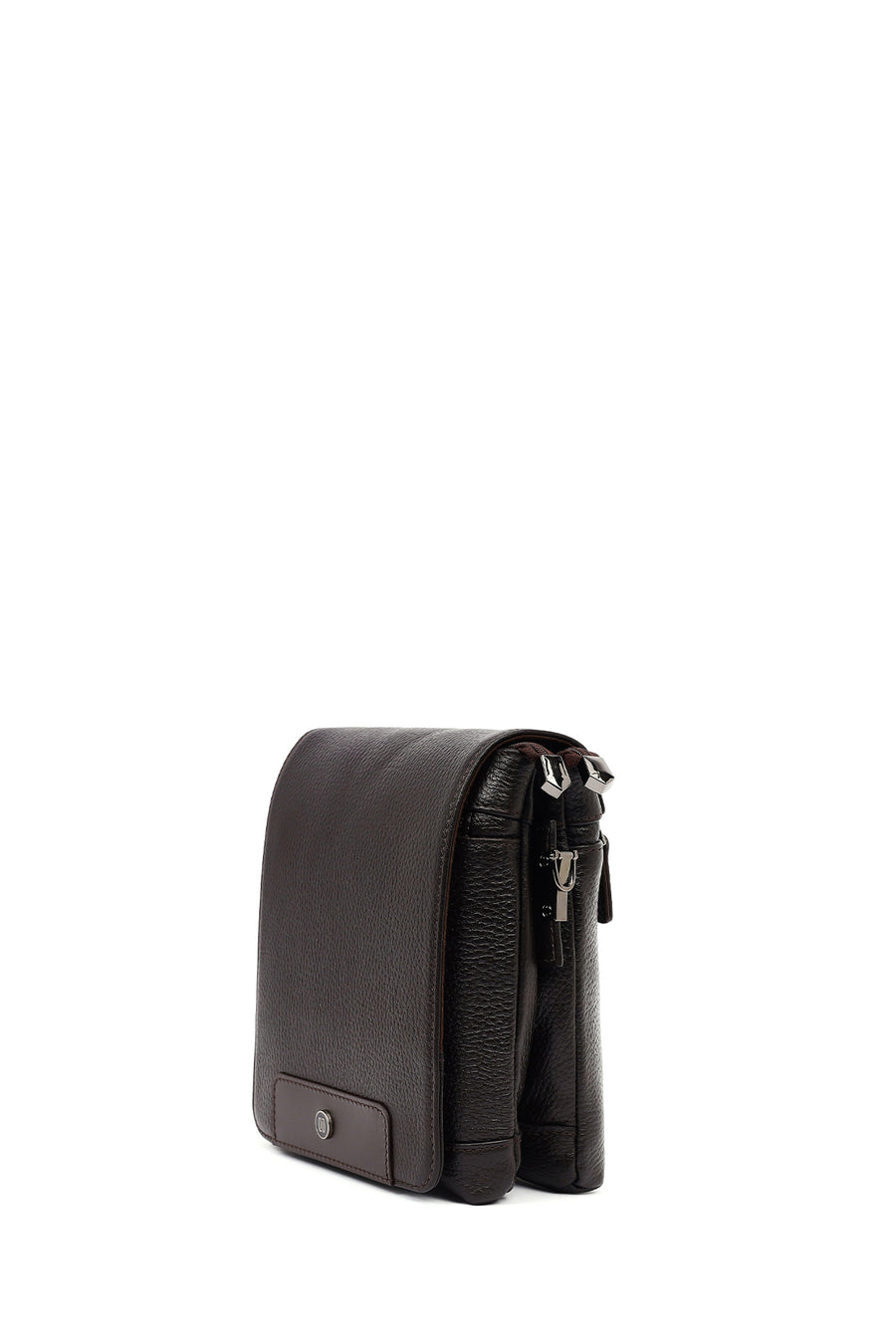 Male Brown Leather Messenger Bag