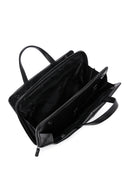 Men's Black Leather Laptop Bag | Derimod