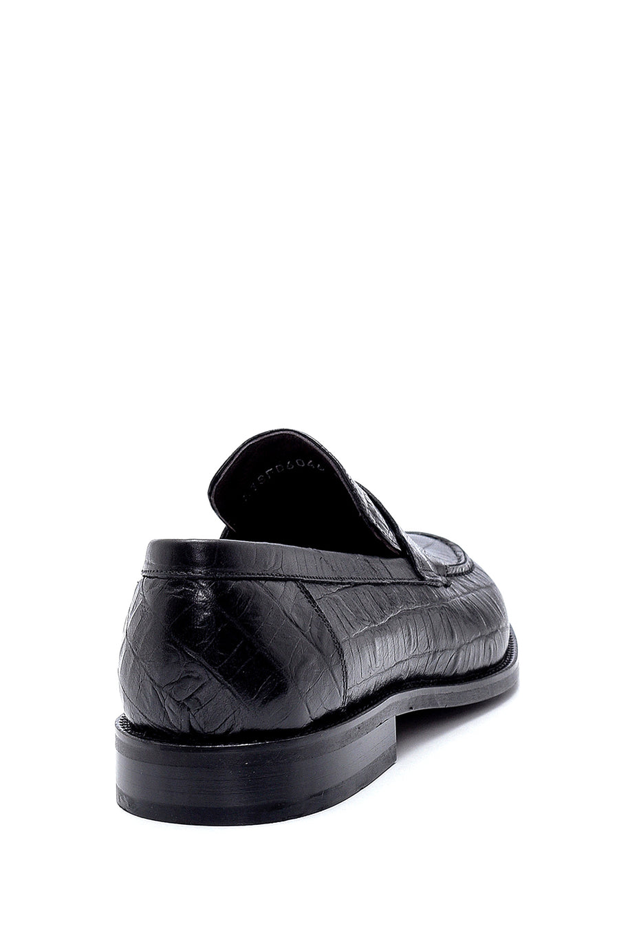 Erkek Deri Kroko Desenli Loafer