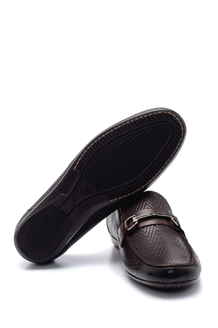 Erkek Deri Baskılı Loafer