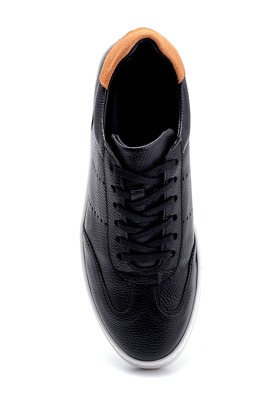 Erkek Süet Detaylı Deri Sneaker