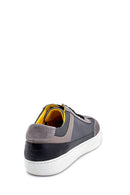 Men's Suede Detailed Leather Sneaker | Derimod