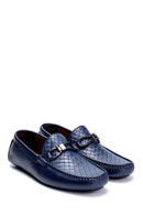 Men's Leather Printed Loafer | Derimod
