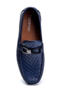 Men's Leather Printed Loafer | Derimod
