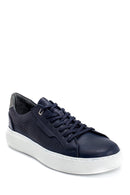 Men's Leather Printed Sneaker | Derimod