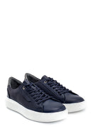 Men's Leather Printed Sneaker | Derimod