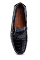 Erkek Deri Kroko Desenli Loafer | Derimod