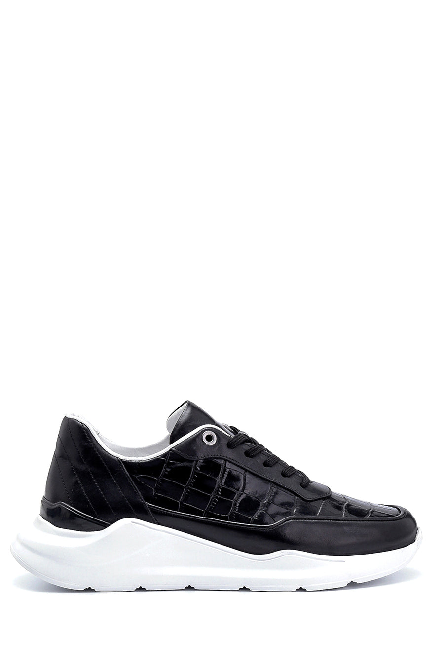 Men's Crocodile Patterned Sneaker 21SFD6283E3 | Derimod