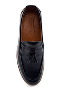 Men's Leather Tassel Detailed Loafer | Derimod