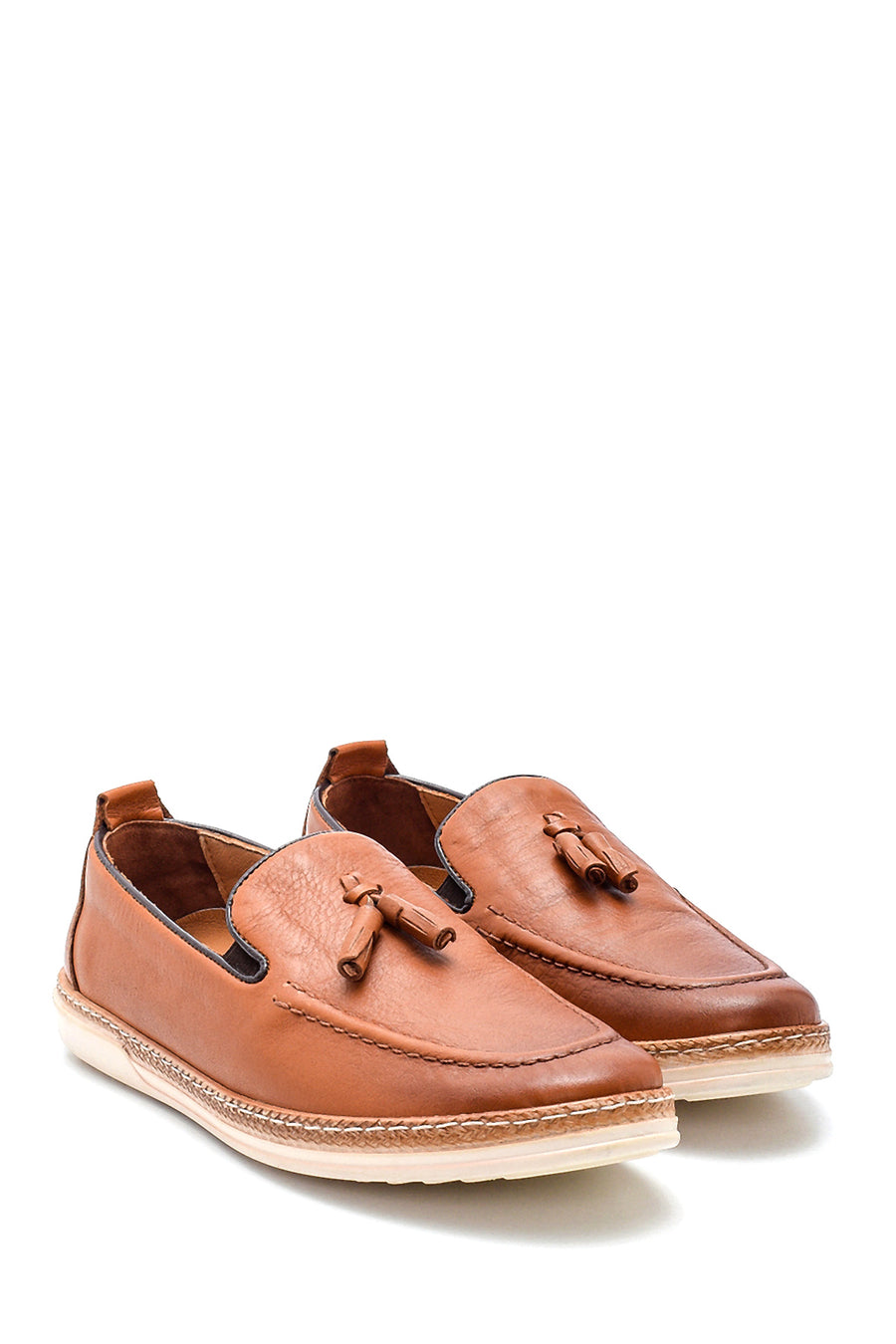 Men's Leather Tassel Detailed Loafer