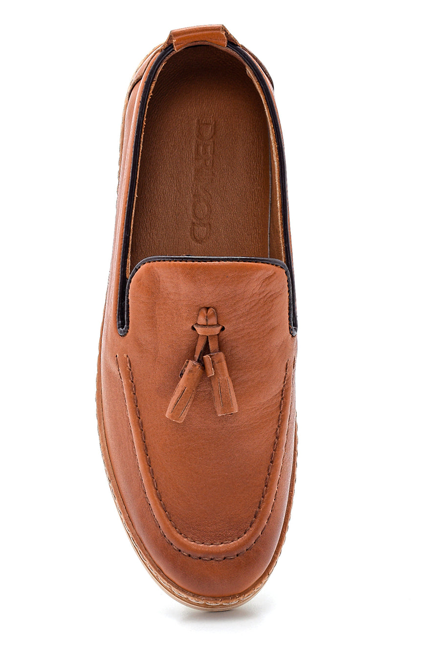 Men's Leather Tassel Detailed Loafer
