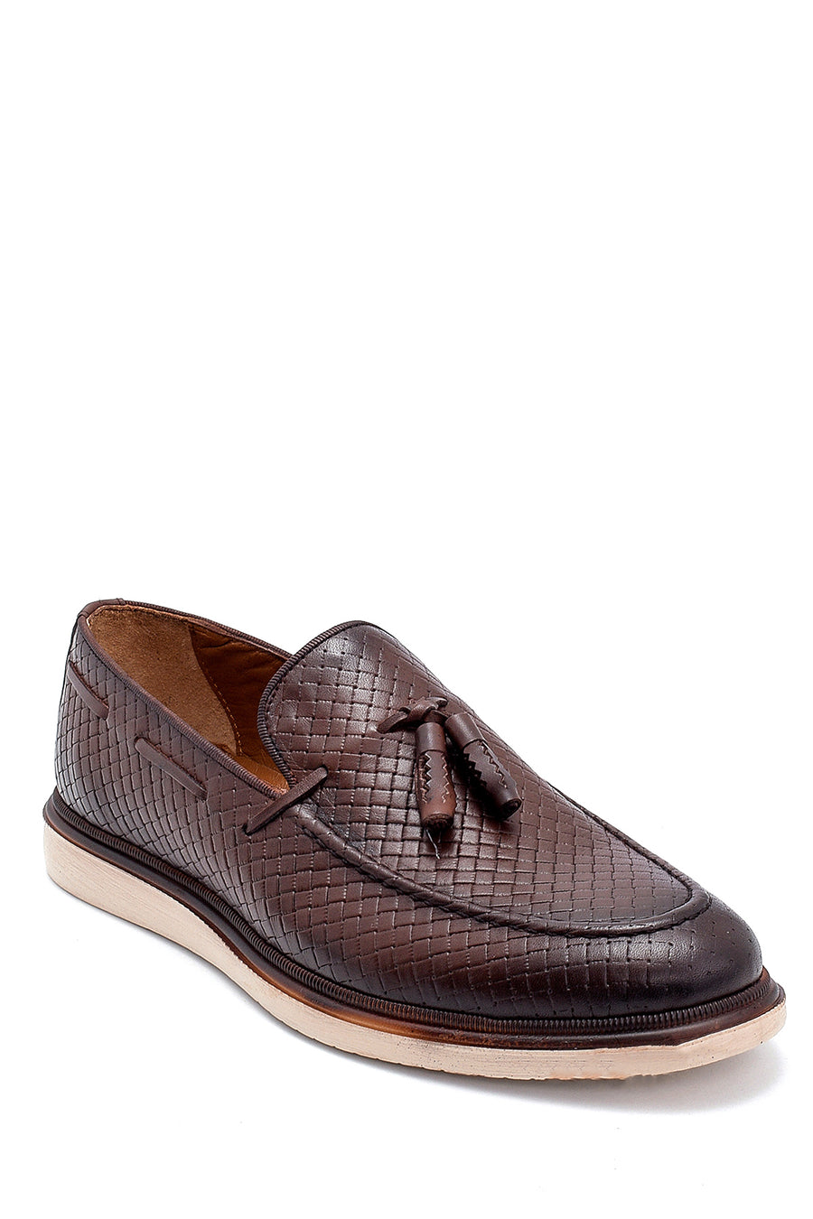Men's Leather Printed Casual Loafer
