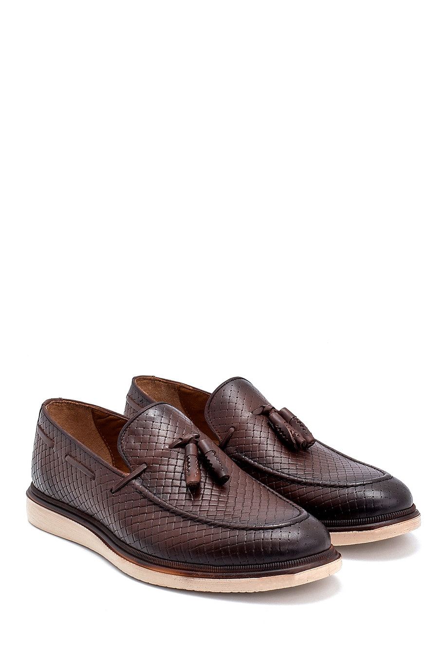 Men's Leather Printed Casual Loafer