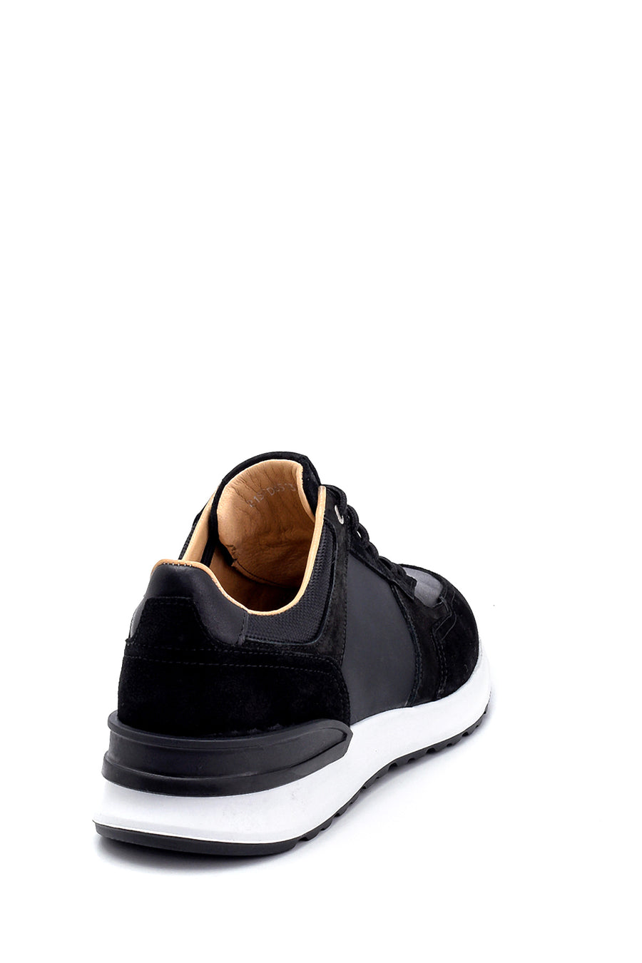 Erkek Süet Detaylı Deri Sneaker