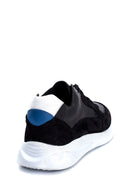 Men's Suede Detailed Leather Sneaker | Derimod
