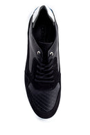 Men's Suede Detailed Leather Sneaker | Derimod