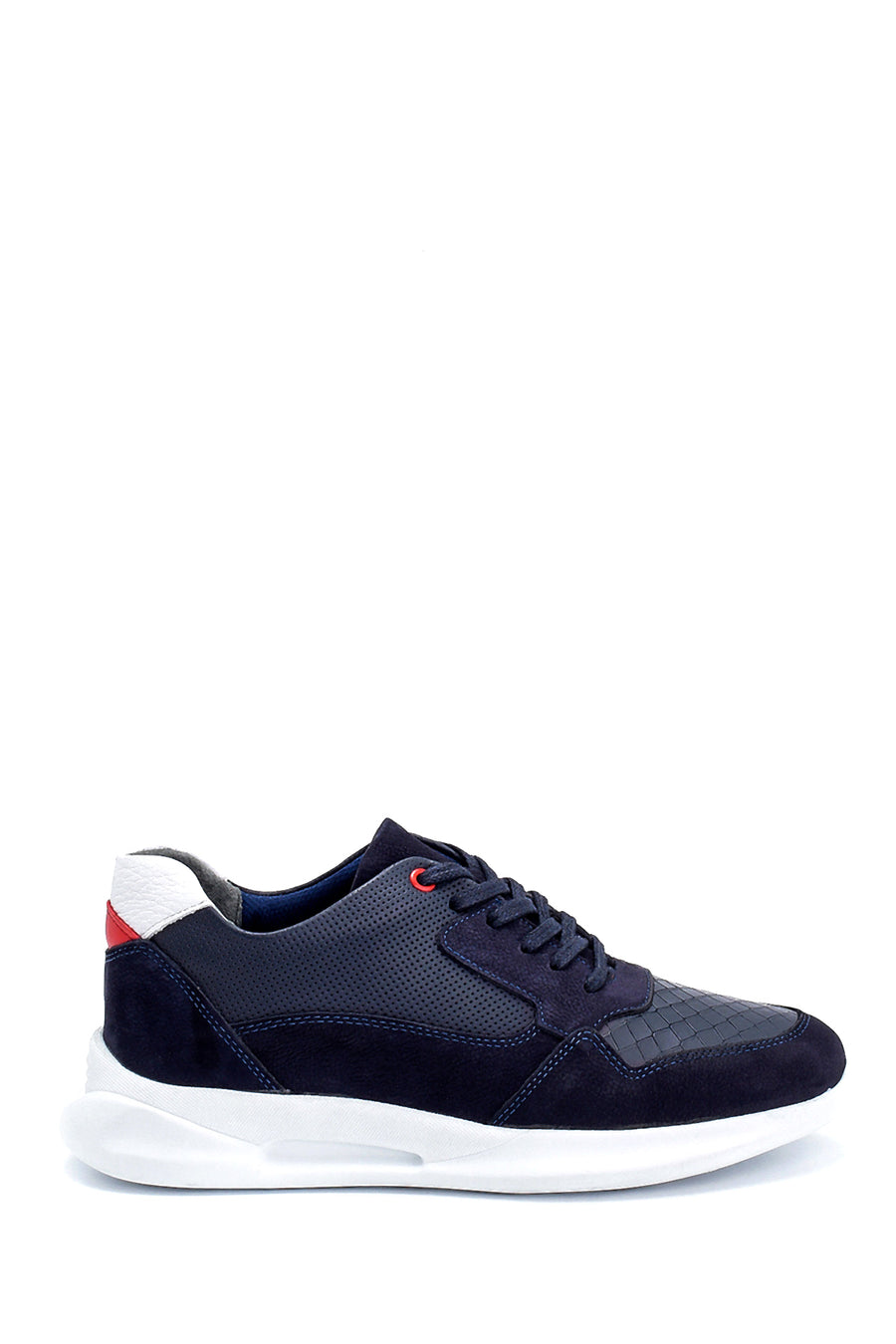 Men's Suede Detailed Leather Sneaker 21SFD653714 | Derimod