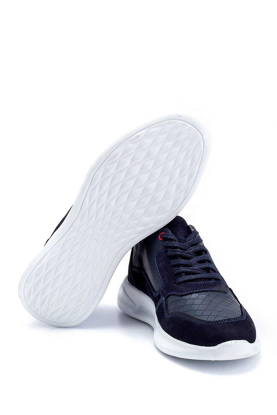Men's Suede Detailed Leather Sneaker