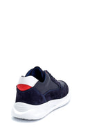 Men's Suede Detailed Leather Sneaker | Derimod