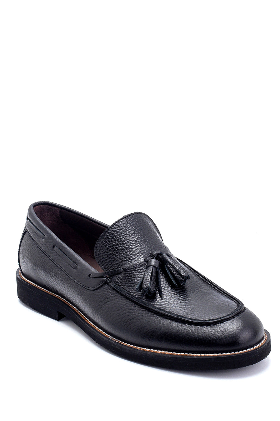 Men's Leather Tassel Detailed Loafer