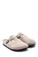 Men's Leather Suede Slippers | Derimod