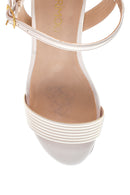 Women's Silver Synthetic Leather Slippers | Derimod
