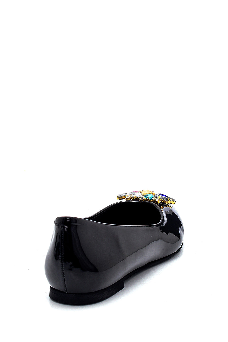 Women's Patent Leather Stone Ballerinas