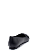 Women's Black Buckle Ballerinas | Derimod
