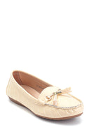 Women's Crocodile Patterned Tassel Loafer | Derimod