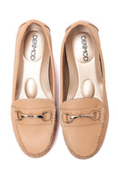 Women's Beige Buckle Casual Loafer | Derimod