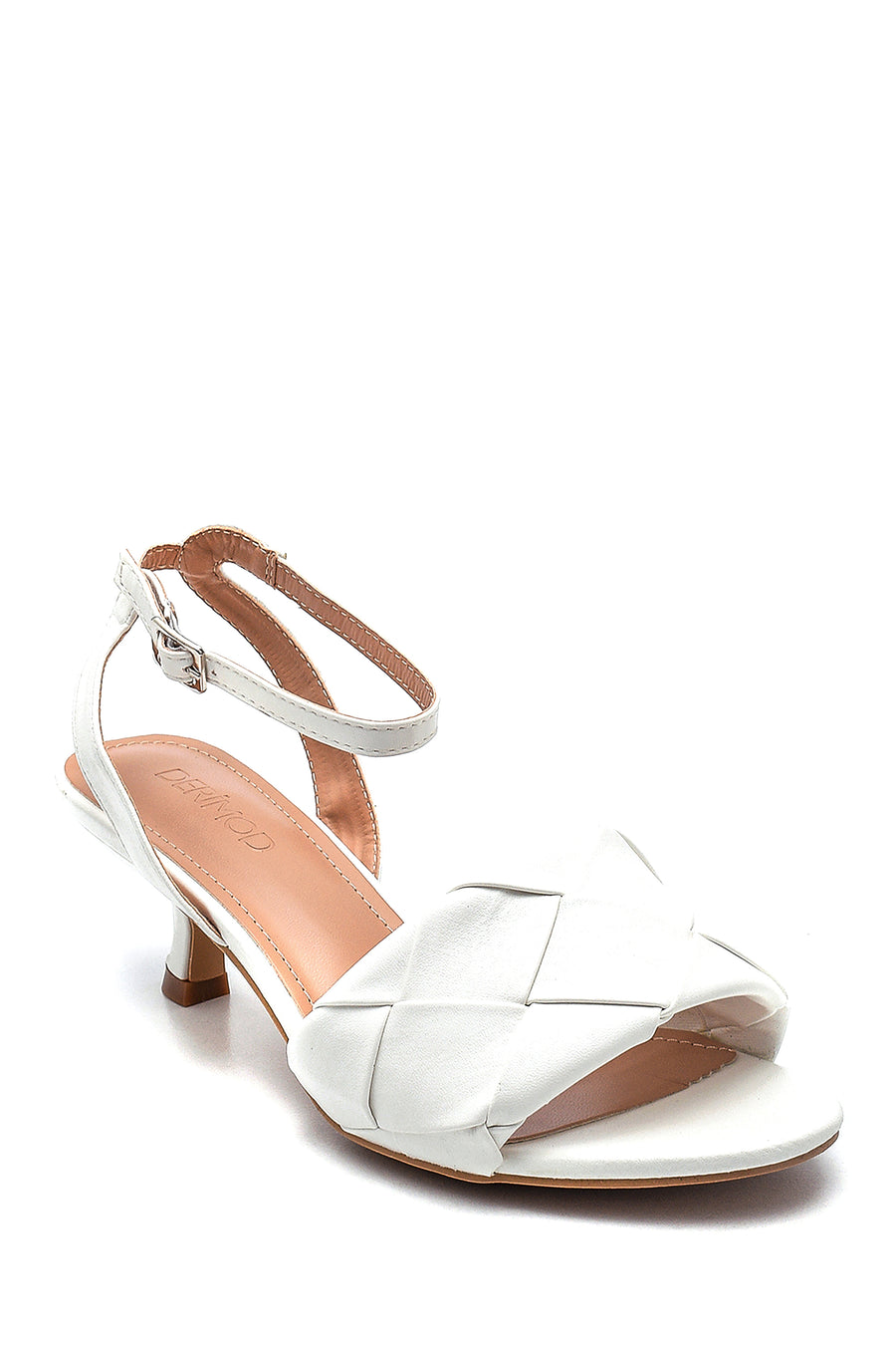 Women's Knitted Detailed Heeled Sandals