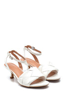 Women's Knitted Detailed Heeled Sandals | Derimod