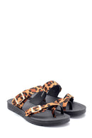Women's Leopard Patterned Casual Slippers | Derimod