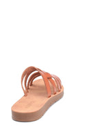Women's Camel Casual Flat Slippers | Derimod