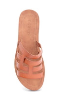 Women's Camel Casual Flat Slippers | Derimod