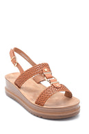 Women's Tan Thick Sole Sandals | Derimod